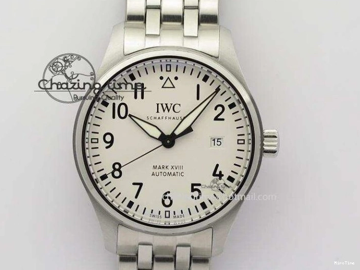 MIROTIME 0805 Mark XVIII IW327002 SS Mk Maker Best Edition White Dial On SS Bracelet A Premium 7300